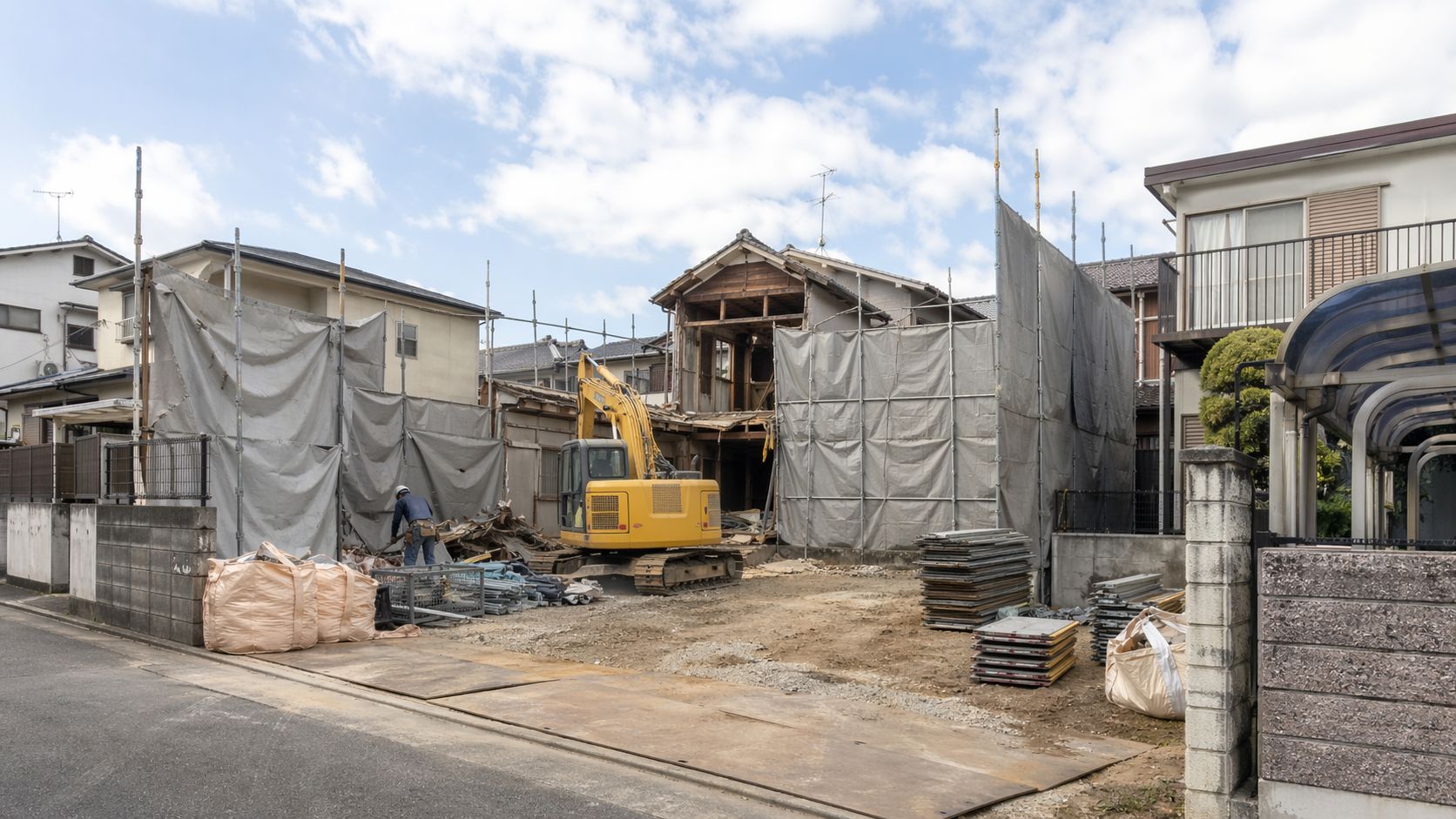 解体工事と事業内容の相談イメージ