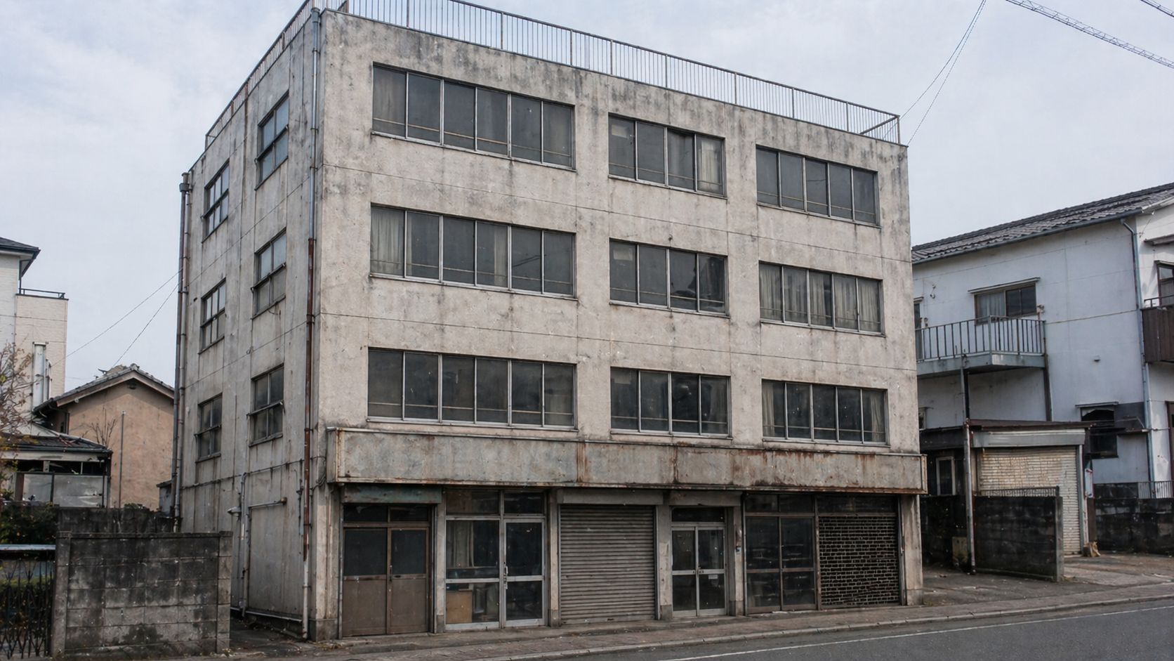 老朽化した建物