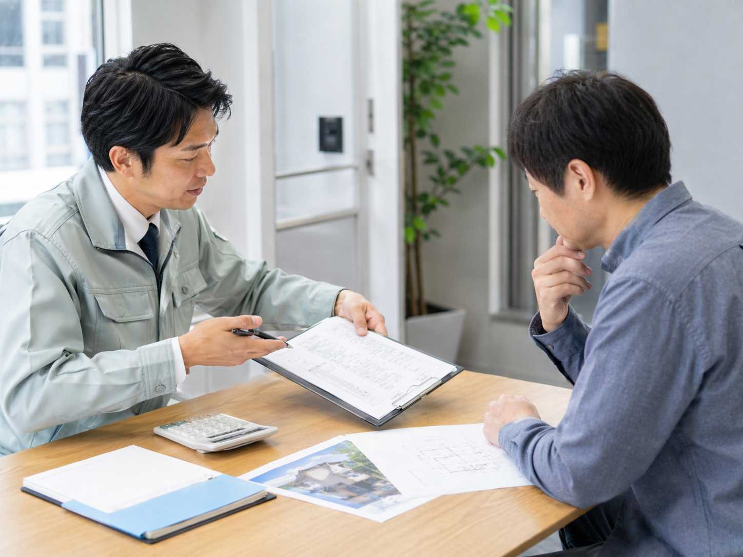 見積もり内容の説明