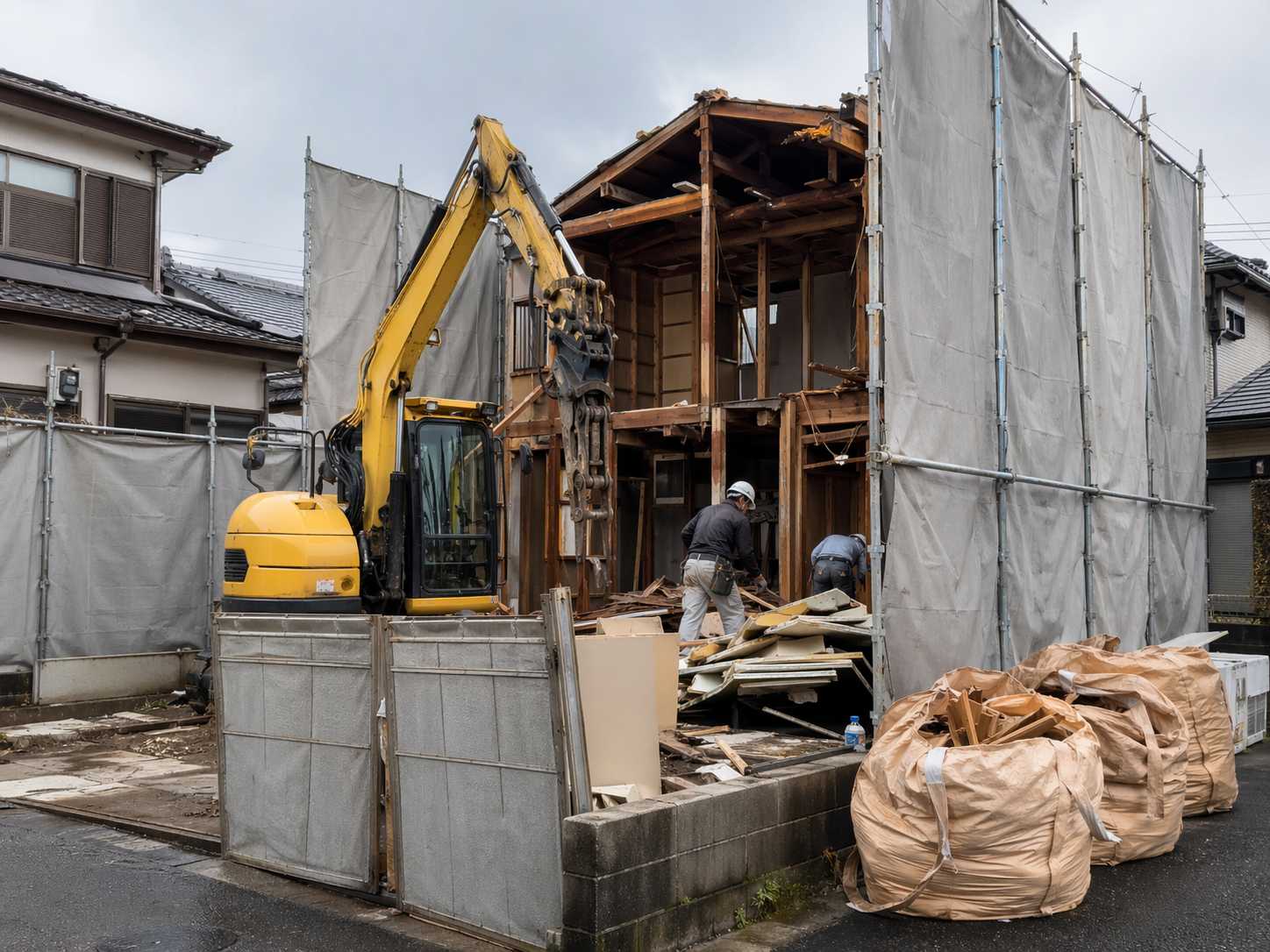 住宅解体と空き家解体のイメージ