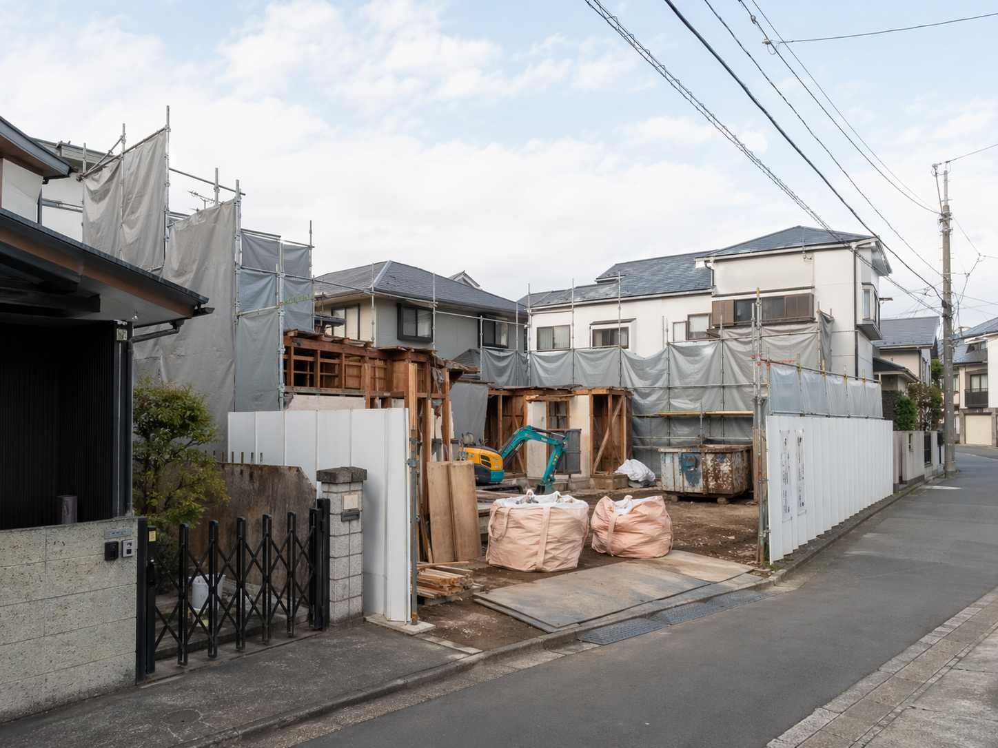 解体材の搬出作業