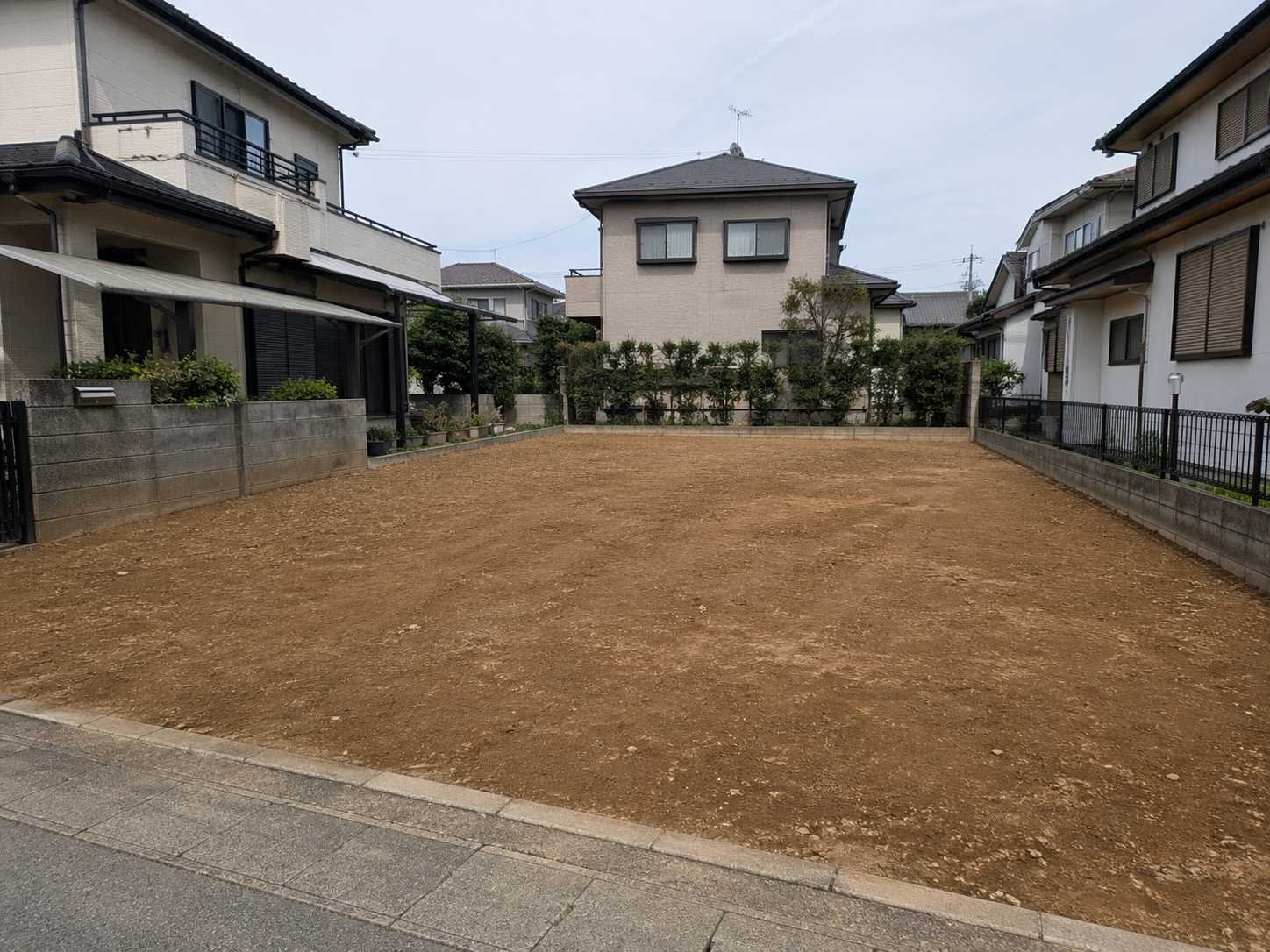 整地後の現場