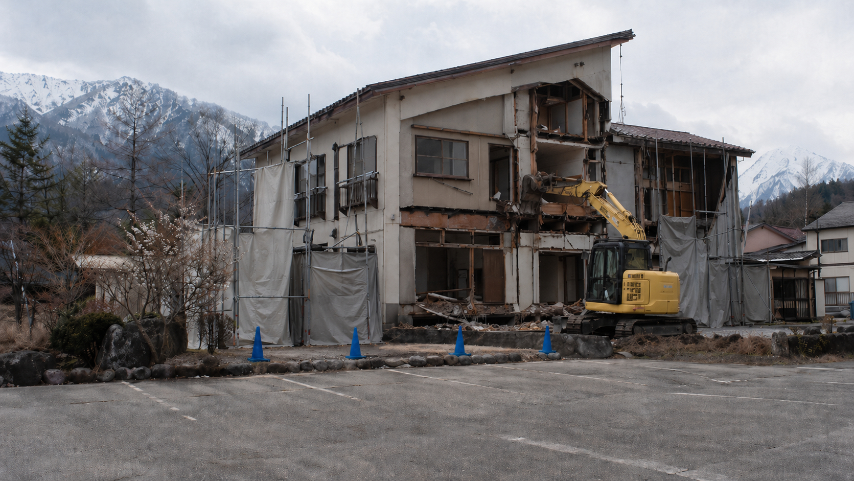 店舗や事務所のスケルトン工事イメージ