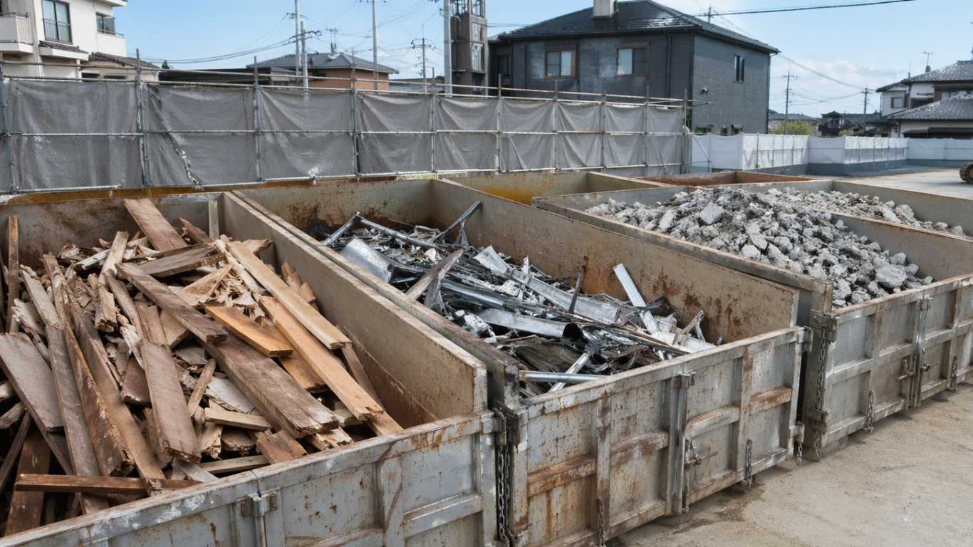 分別された解体材
